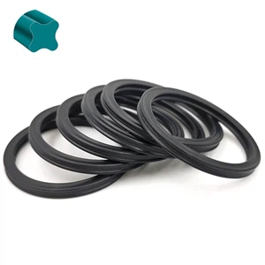 NBR FKM Rubber Sealing X Shape Quad Ring